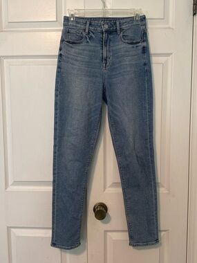 High-Rise Slim Fit Women Jeans - Light Blue Sz 0